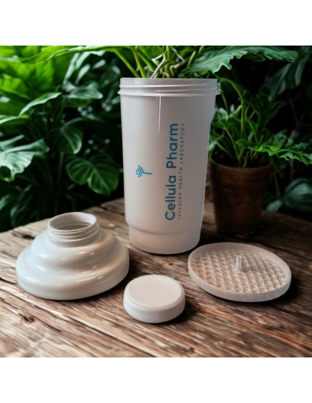 Shaker 600 ml - Avec grille de mélange | Cellula Pharm