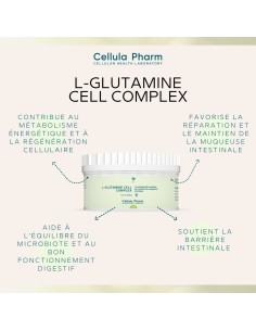 L-Glutamine Cell Complex | Intestinal mucosa support and digestive balance - Cellula Pharm 2