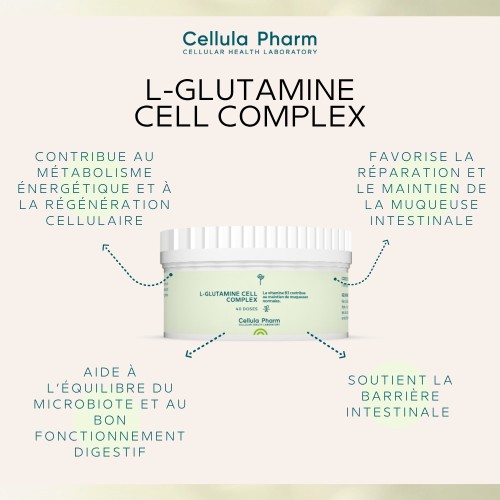 L-Glutamine Cell Complex | Intestinal mucosa support and digestive balance - Cellula Pharm