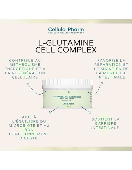 L-Glutamine Cell Complex - Aide pour le syndrome de l'intestin irritable - Bienfaits