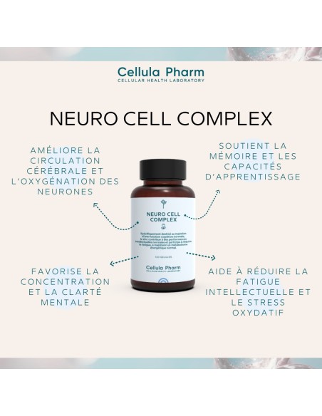 Neuro Cell Complex | Improves memory, concentration and learning - Cellula Pharm