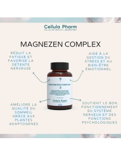 Magnezen Complex – Magnésium, Valériane et Rhodiola pour réduire le stress et améliorer le sommeil | Cellula Pharm 2