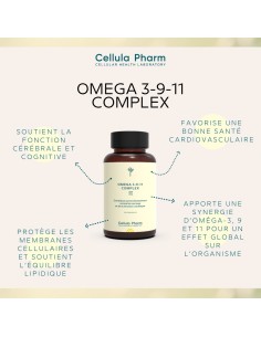 Omega 3-9-11 Complex – Soutien des fonctions cérébrales et cardiovasculaires | Cellula Pharm 2