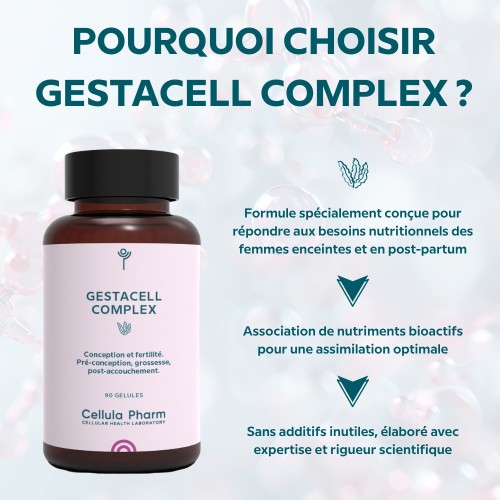 Gestacell Complex | Nutritional supplement for conception and pregnancy - Cellula Pharm