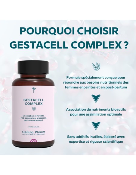 Gestacell Complex | Nutritional supplement for conception and pregnancy - Cellula Pharm