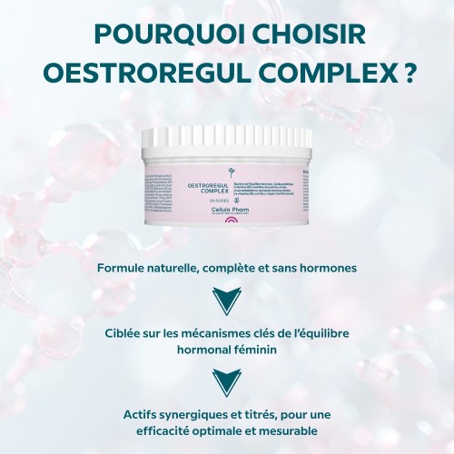 OestroRegul Complex - Complément alimentaire pour réguler l'équilibre hormonal féminin - Points fort