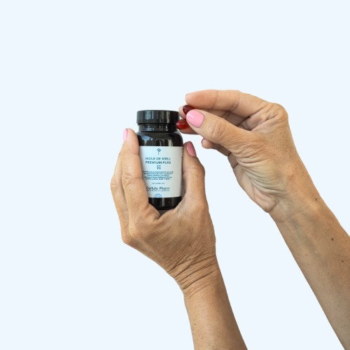 Huile de Krill Premium Pure – Oméga-3 phospholipidiques & astaxanthine | Cellula Pharm - Visuel