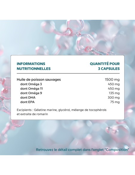 Omega 3-9-11 Complex | Brain and cardiovascular support - Cellula Pharm