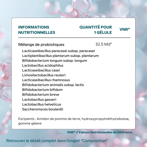 PROBIO CELL 32.5 | 32.5 billion probiotics for a balanced microbiota - Cellula Pharm