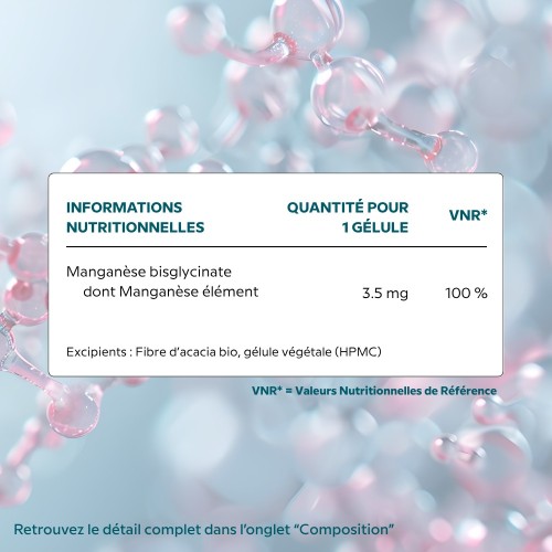 Manganese Cell - Bisglycinate : high assimilation | Cellula Pharm