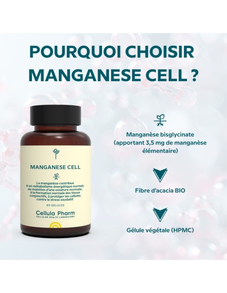 Manganèse Cell - Cellula Pharm - Points forts