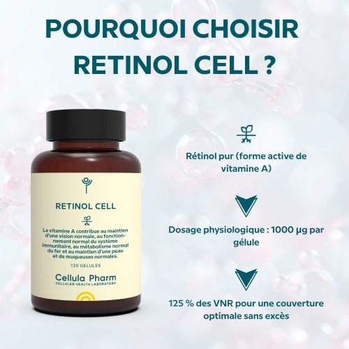 Retinol  Cell - Vitamine A - Cellula Pharm - Points forts