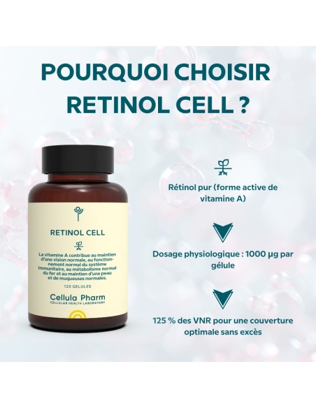 Retinol  Cell - Vitamine A - Cellula Pharm - Points forts