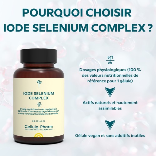Iode+Sélénium Complex - Aide à réguler la thyroïde | Cellula Pharm - Points forts