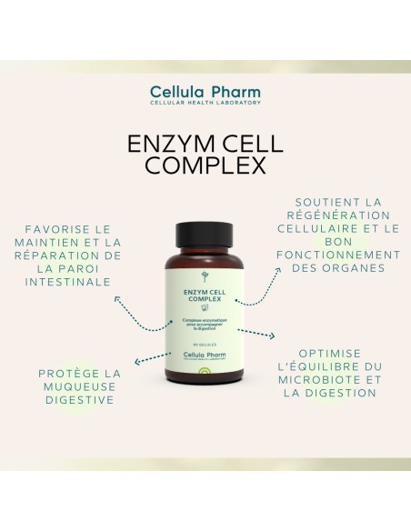 Enzym Cell Complex – Soutien de la paroi digestive et renforcement immunitaire | Cellula Pharm - Bienfaits