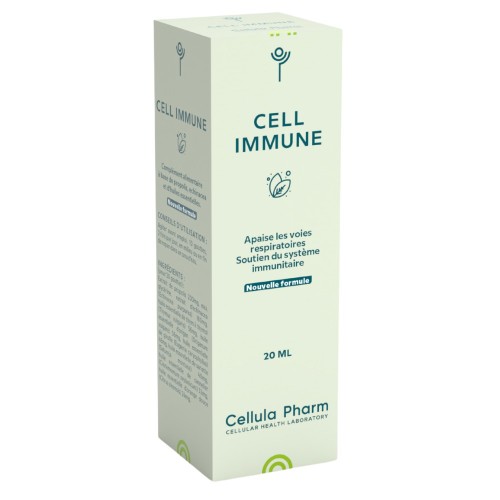 CELL IMMUNE Cellula Pharm - Flacon compte goutte de 20 ml - Apaise les voies respiratoires lors des infections saisonnières.