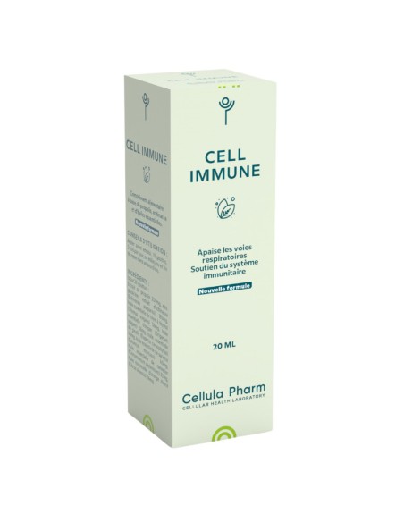 CELL IMMUNE Cellula Pharm - Flacon compte goutte de 20 ml - Apaise les voies respiratoires lors des infections saisonnières.