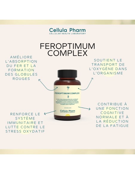 Feroptimum Complex | Highly assimilable iron supplement - Cellula Pharm