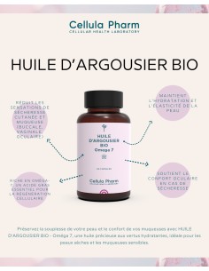 Organic Sea Buckthorn Oil - Omega 7 | Skin hydration and mucous membrane comfort - Cellula Pharm 2