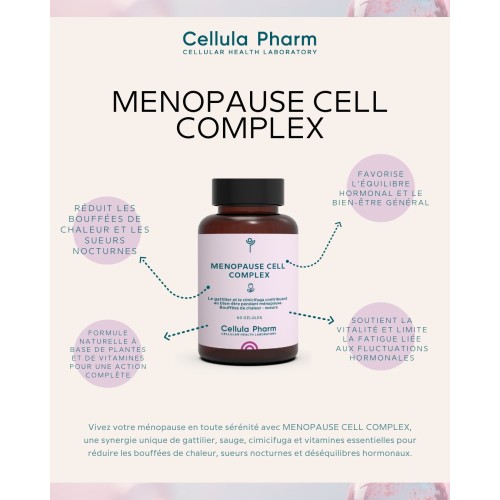 Menopause Cell Complex | Reduction of hot flashes and night sweats - Cellula Pharm