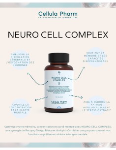 Neuro Cell Complex | Improves memory, concentration and learning - Cellula Pharm 2