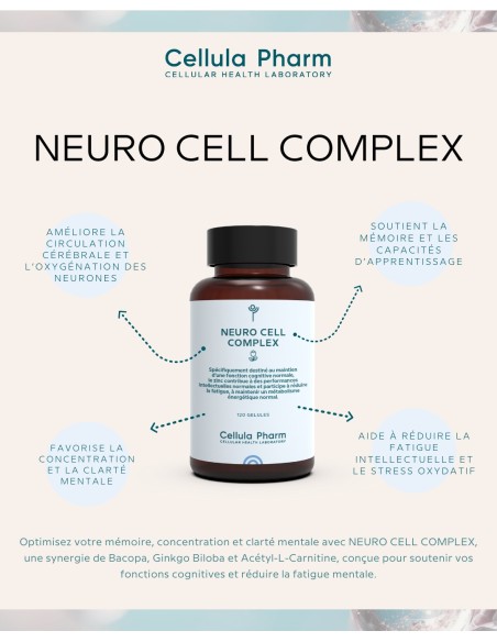 Neuro Cell Complex | Improves memory, concentration and learning - Cellula Pharm